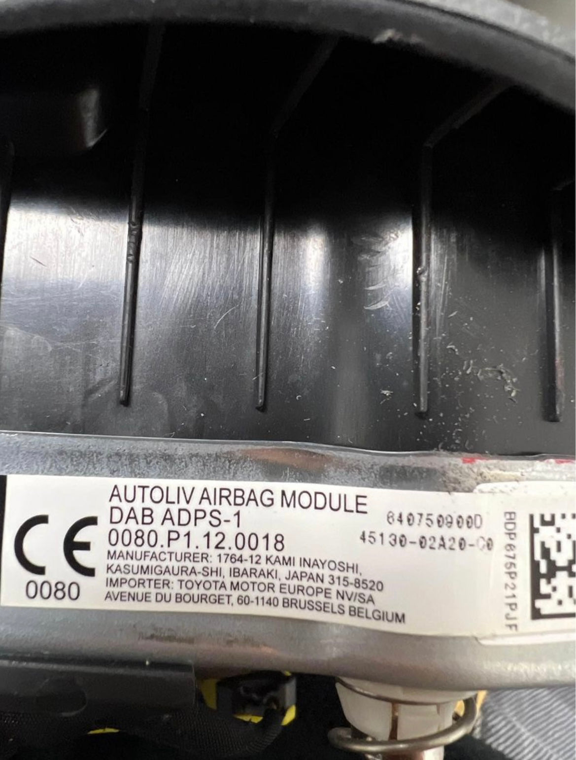 Toyota COROLLA (2020; 2021; 2022; 2023) Steering Wheel Air Bag - 4513002A20C0. RESTRAINT SYSTEMS. AIR BAG