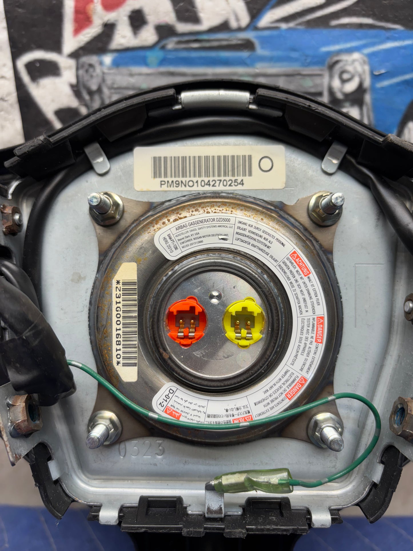 2009-2014 NISSAN MAXIMA DRIVER SIDE STEERING WHEEL AIRBAG
