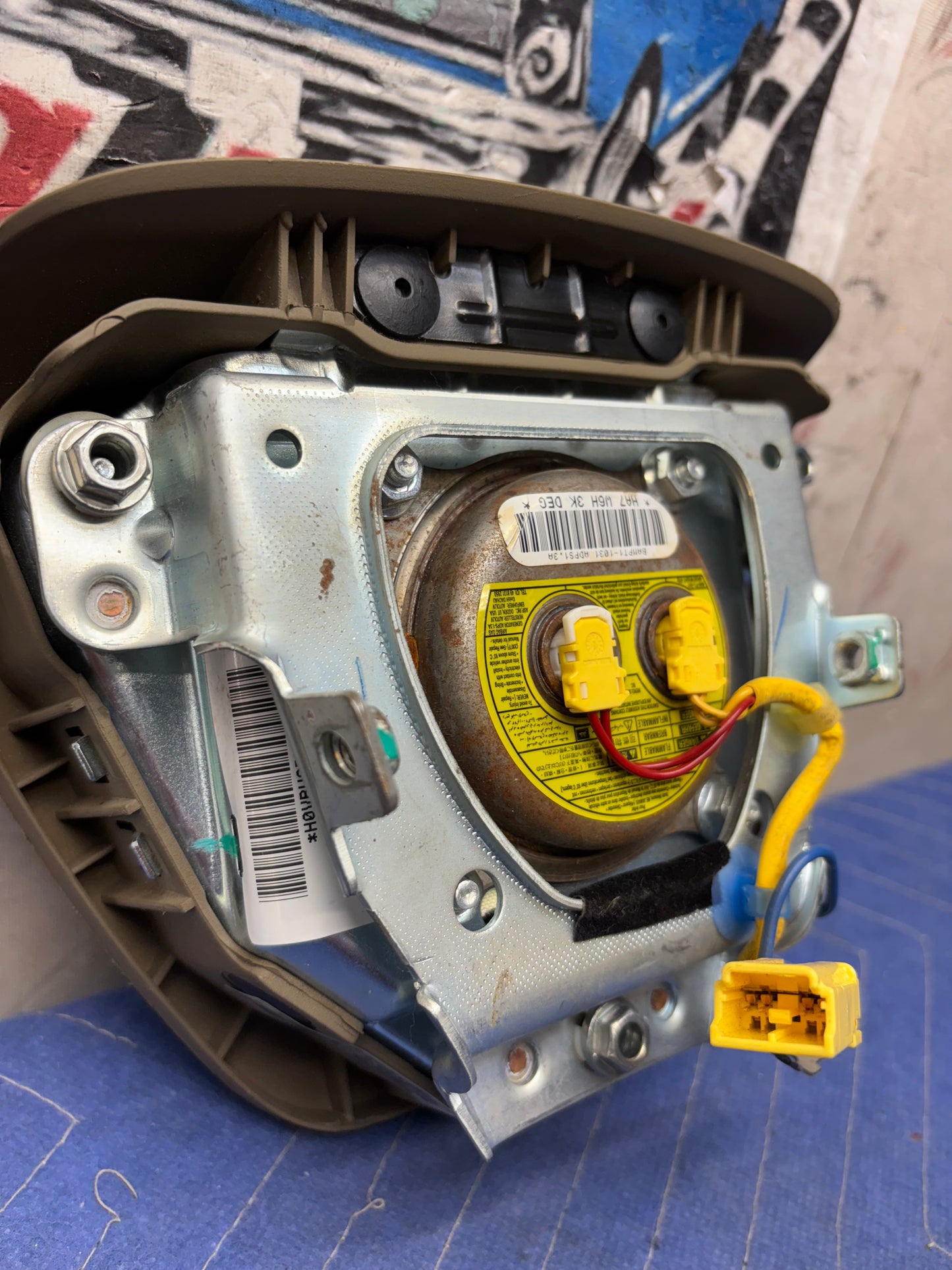2007-2013 ACURA MDX STEERING WHEEL AIRBAG TAN
