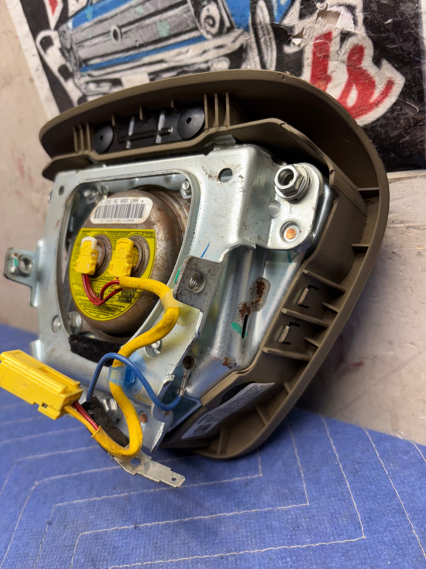2007-2013 ACURA MDX STEERING WHEEL AIRBAG TAN