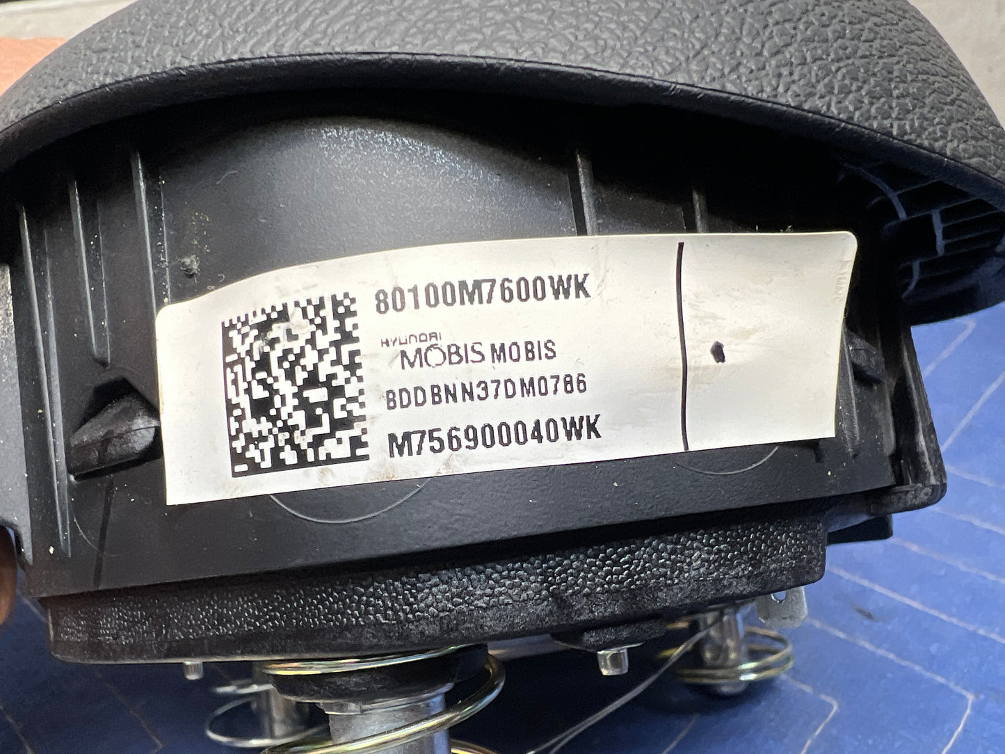 2022 2023 2024 Kia Forte Sedan Driver Wheel Airbag Air Bag Black OEM 80100M7600WK