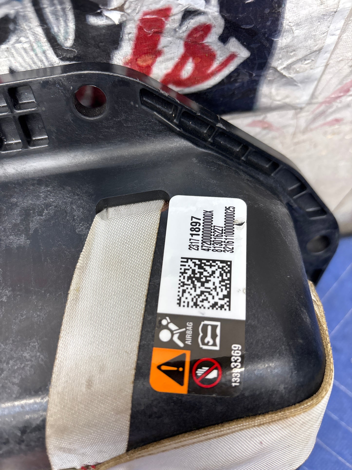 2014-2020 CHEVROLET IMPALA PASSENGER DASH AIRBAG (23171897)