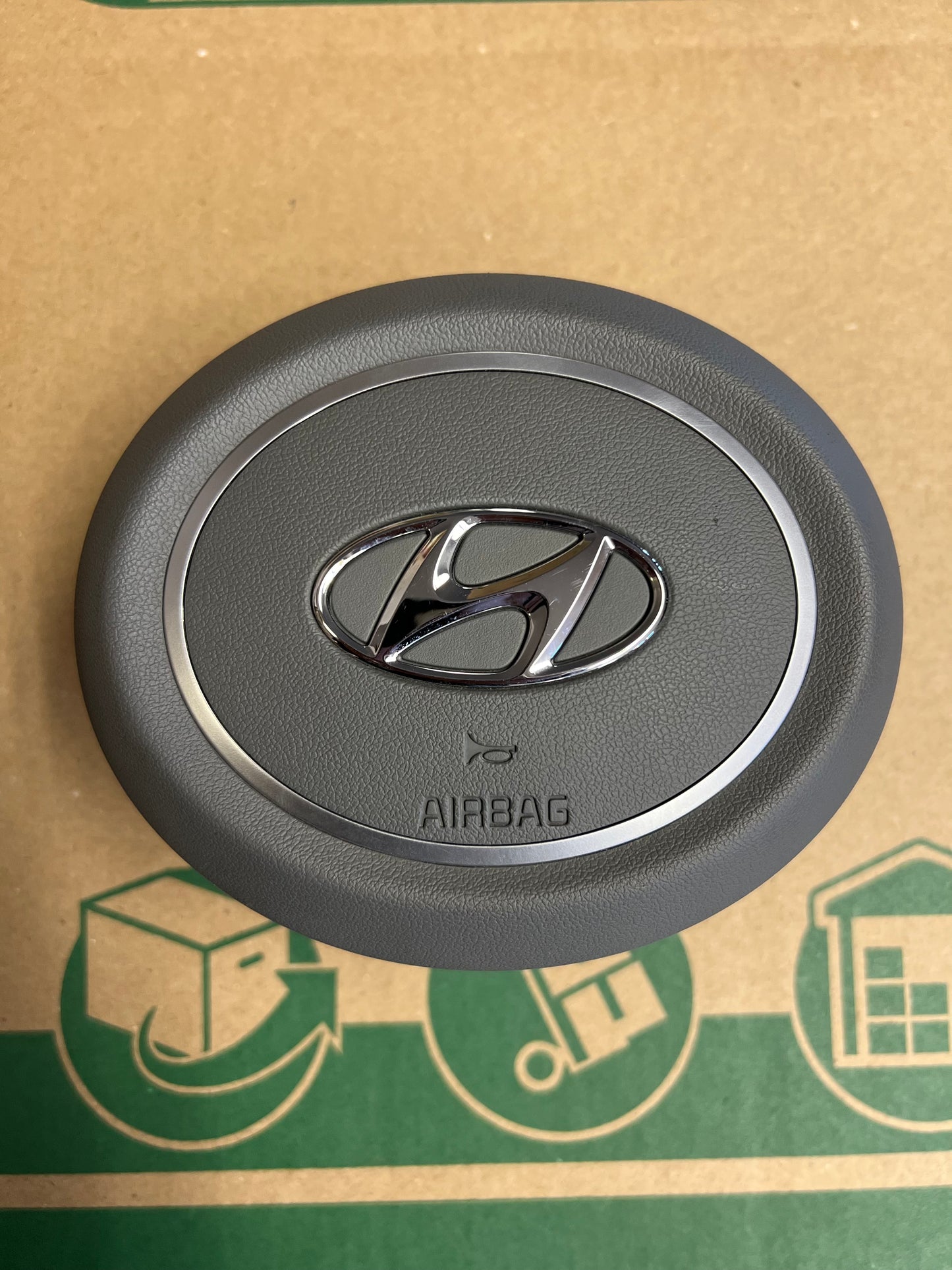 2021 2022 2023 Hyundai Elantra Gray Steering Wheel Airbag OEM 21 22 23