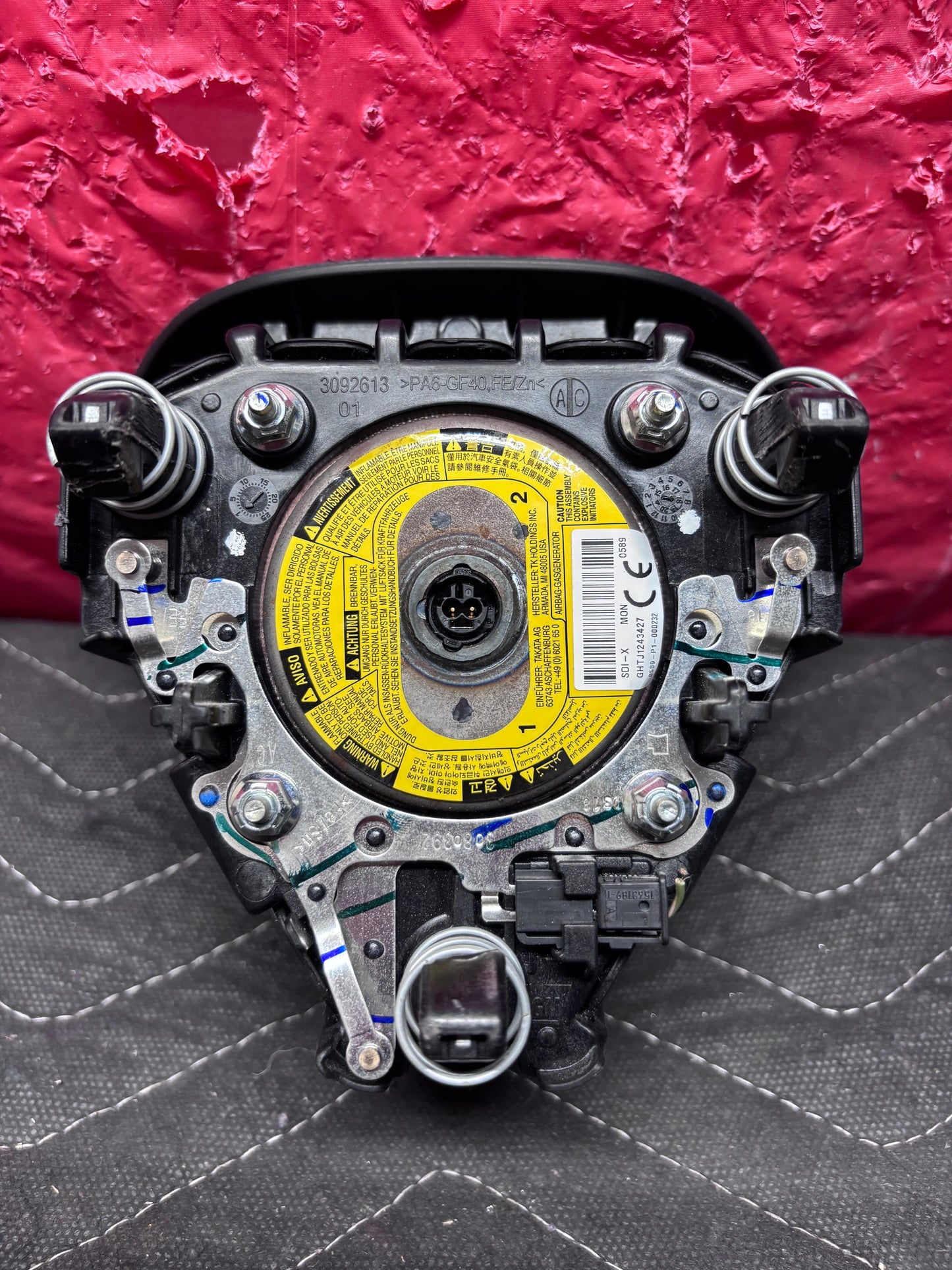 2016-2019 CHEVROLET CRUZE STEERING WHEEL AIRBAG (3909 0515)