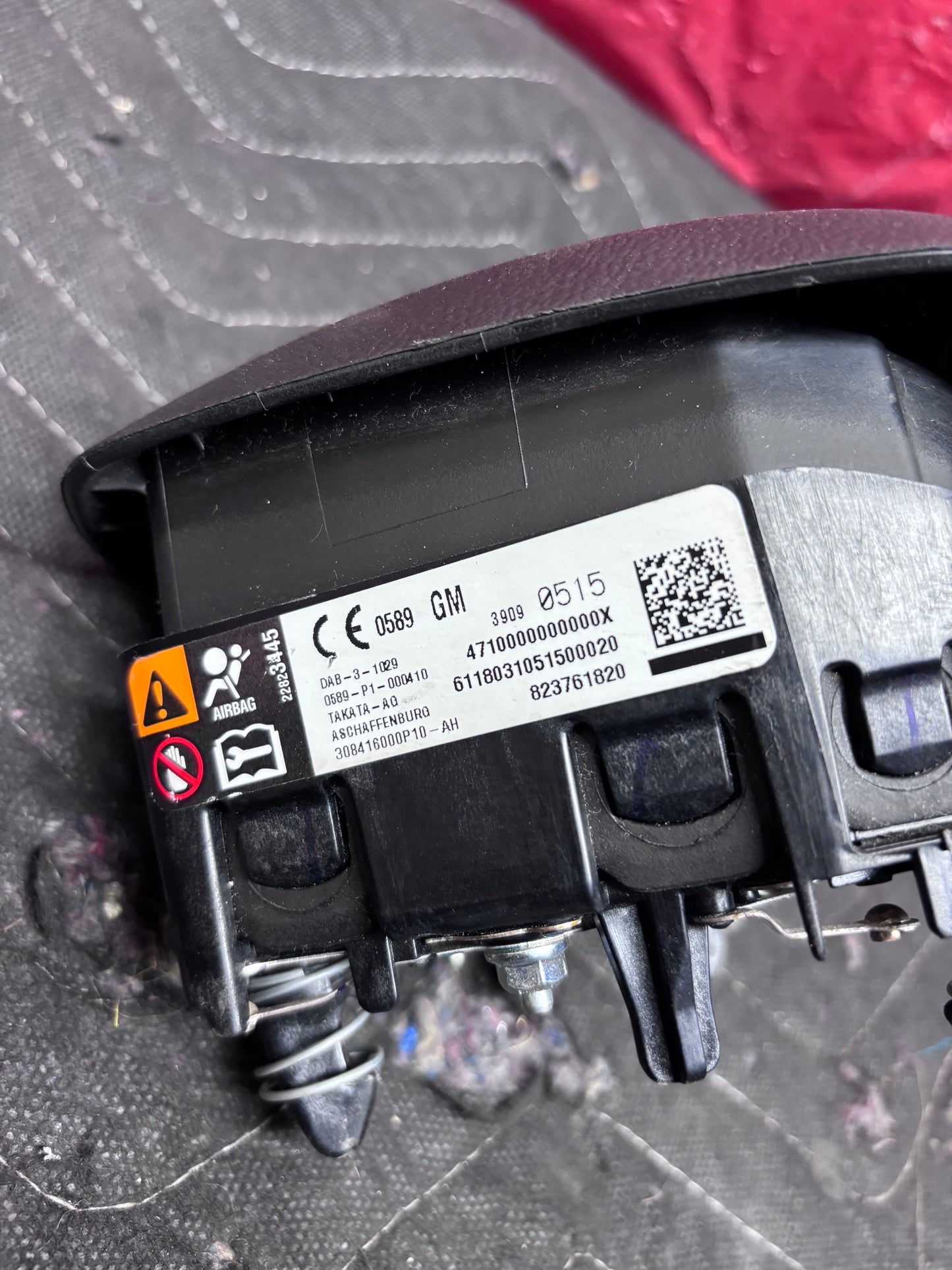 2016-2019 CHEVROLET CRUZE STEERING WHEEL AIRBAG (3909 0515)