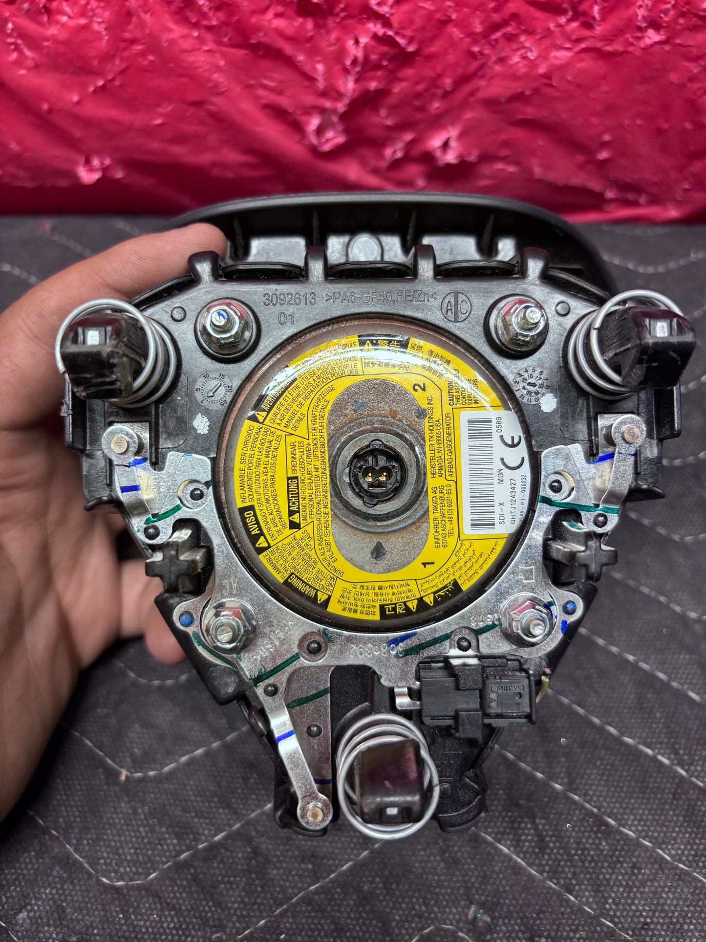 2016-2019 CHEVROLET CRUZE STEERING WHEEL AIRBAG (3909 0515)