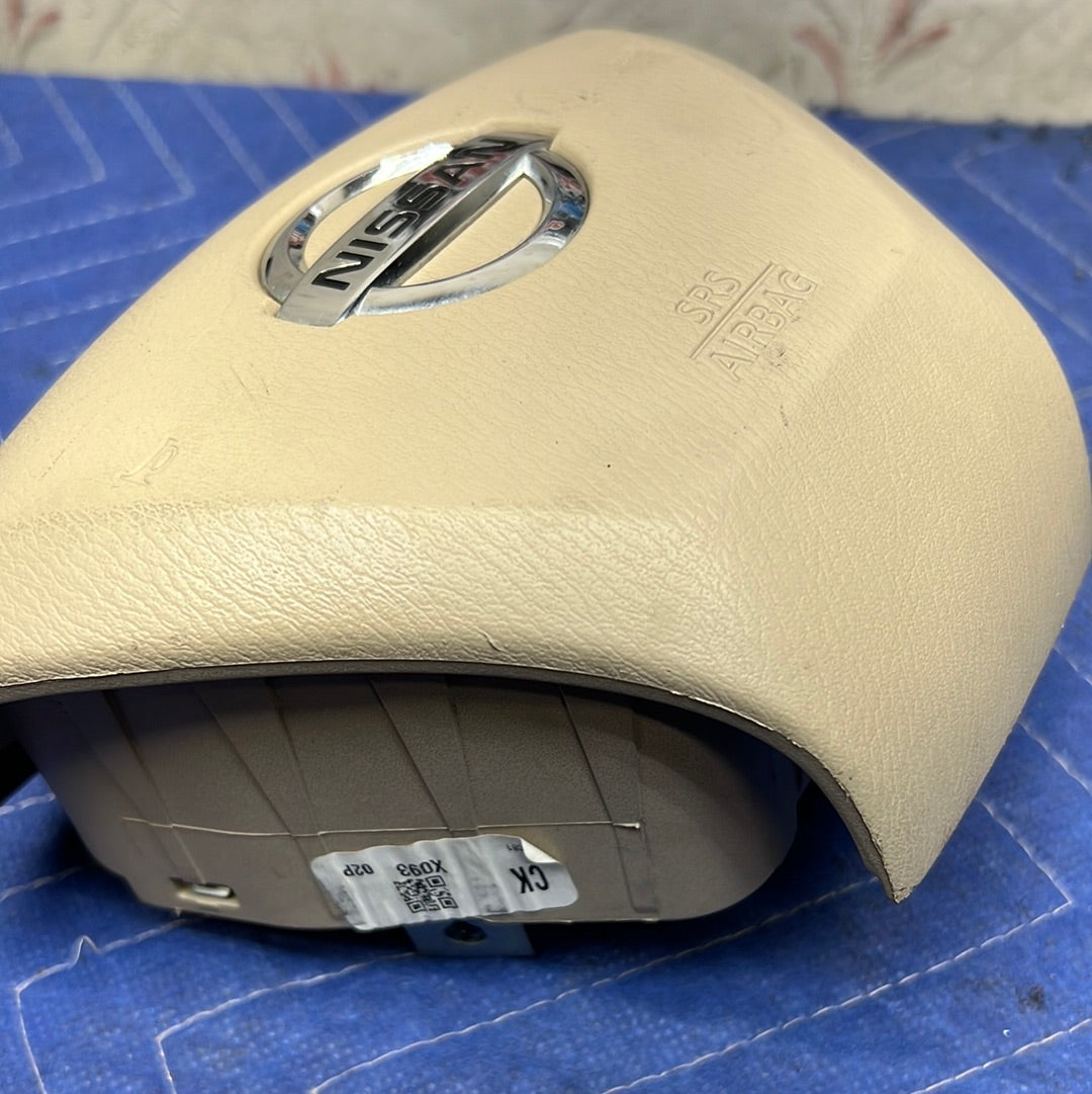 15 16 17 18 19 20 21 22 23 Nissan Murano TAN Air Bag Driver Wheel Airbag OEM